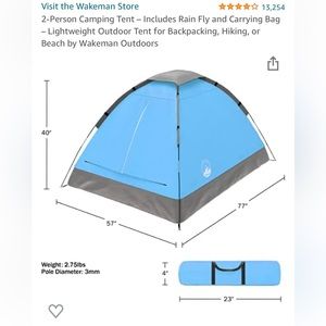 wakeman 2 person tent
